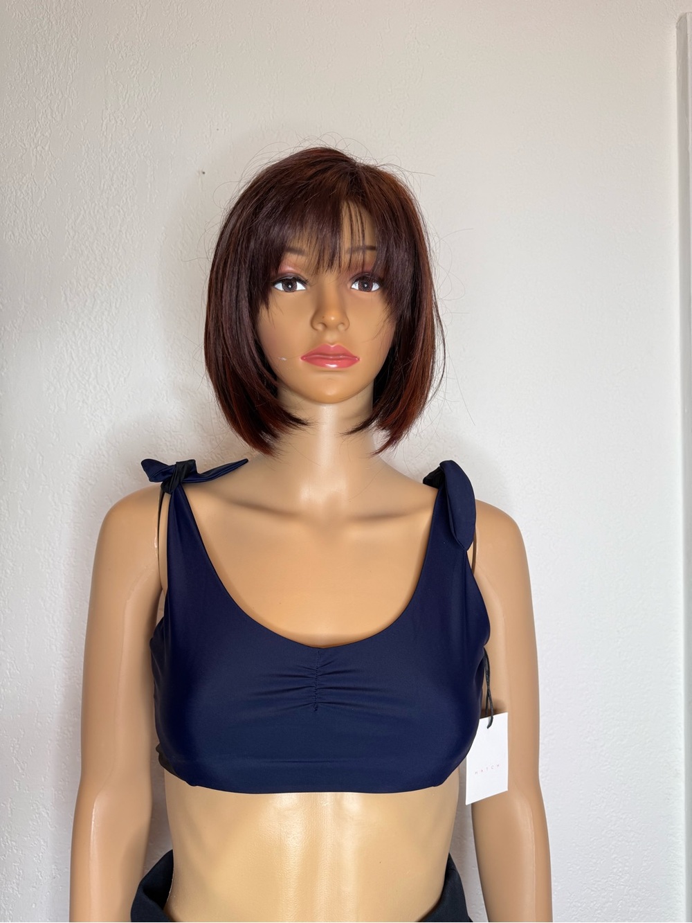 🆕 Hatch Maternity The Mallorca Bikini Top Women's Size Small Mare Blue